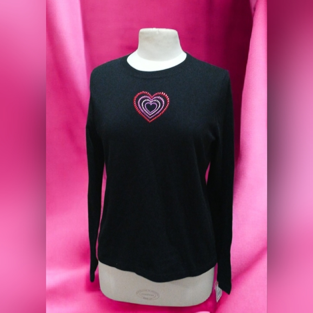 Heart Design Long Sleeve Top